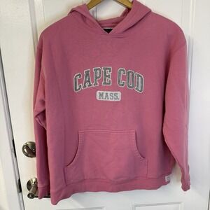 Cuffys Cape Cod Hoodie Kids Size‎ 16 Fleece Sweatshirt Pullover Pink
